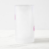 Krieger/gerissenes Band...Brustkrebs Mattglas Bierglas (Mittel)