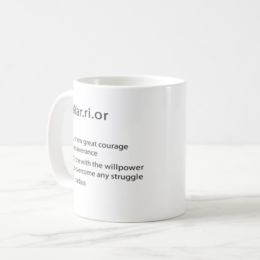 Krieger, Geschenke für benutzerdefinierte Krieger, Kaffeetasse (Vorderseite Links)