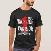 Krieger Gib Niemals Auf, T-Shirt (Vorderseite)