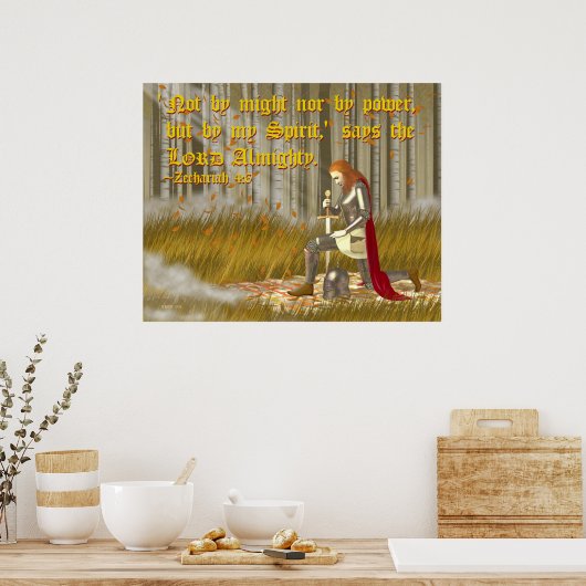 Krieger Gottes Poster (Küche)