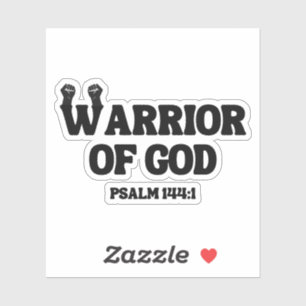 Krieger Gottes – Psalm 144:1 Aufkleber