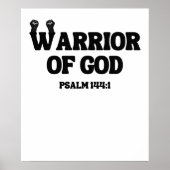 Krieger Gottes - Psalm 144:1 Poster (Vorne)