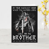 Krieger Gottes Ruf Auf Mich Stören Kampf Ritter Te Karte (Gelbe Blume)