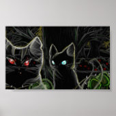 Krieger Hawfrost und Tigerstar - Der dunkle Wald Poster (Vorne)