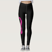Krieger heftiger Band… Brustkrebs Leggings (Vorderseite)