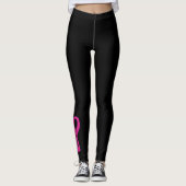 Krieger heftiger Band… Brustkrebs Leggings (Vorderseite)