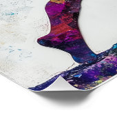 Krieger II Pose Glossy Poster (Ecke)