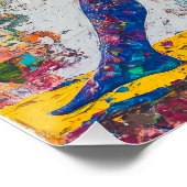 Krieger II Pose Glossy Poster (Ecke)