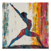 Krieger II Pose Glossy Poster (Vorderseite)