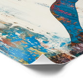 Krieger II Pose Glossy Poster (Ecke)