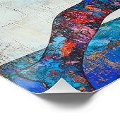 Krieger II Pose Glossy Poster (Ecke)