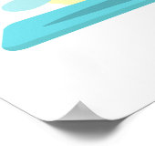 Krieger III Yoga Art - Individuell gestaltbare Ins Poster (Ecke)