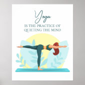 Krieger III Yoga Art - Individuell gestaltbare Ins Poster (Vorne)