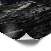 Krieger im Veteran-Schlachtfeld Poster (Ecke)