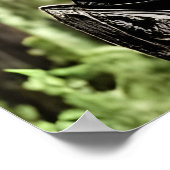 Krieger im Wald | AI Art Poster (Ecke)