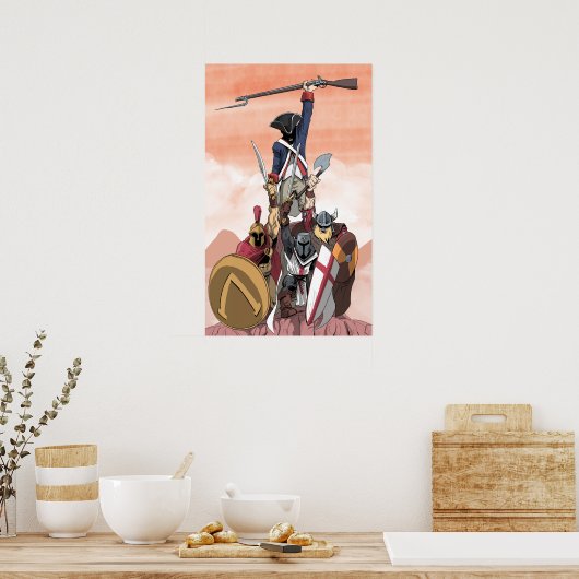 Krieger im Westen Poster (Küche)