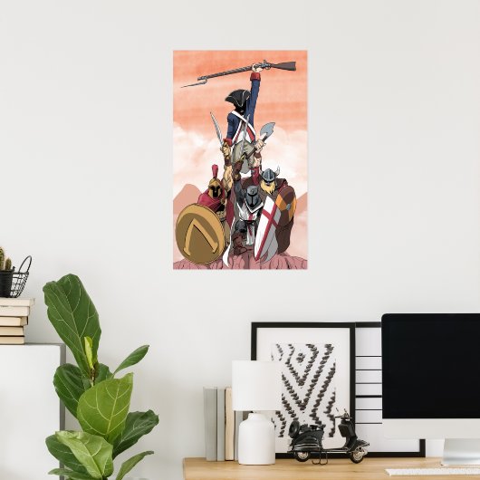 Krieger im Westen Poster (Heimbüro)