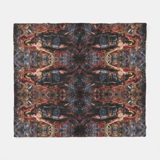 Krieger in der Schlacht Fleecedecke (Vorderseite (Horizontal))