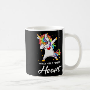 Krieger in einem gepflegten Herz berauben Einhorn  Kaffeetasse