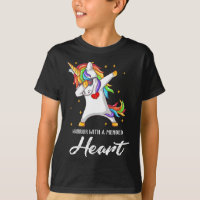 Krieger in einem gepflegten Herz berauben Einhorn