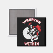 Krieger innerhalb magnet (Vorderseite/Rückseite)