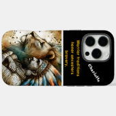 Krieger ist stolz auf einen Löwen Case-Mate iPhone Hülle (Rückseite (Horizontal))