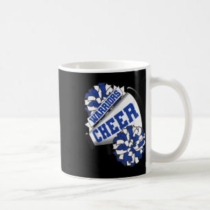 Krieger jubeln zurück zur Schule Cheerleading-Geis Kaffeetasse