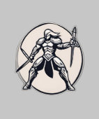 Krieger-Kampf-Hoodie Hoodie (Saum)