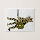 Krieger Katze Puzzle (Horizontal)