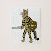 Krieger Katze Puzzle (Vertikal)