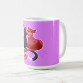 Krieger-Katzen-lesbische Prinzessin Loving Mug Kaffeetasse (VorderseiteRechts)