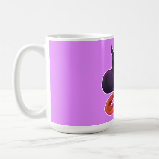 Krieger-Katzen-lesbische Prinzessin Loving Mug Kaffeetasse (Links)
