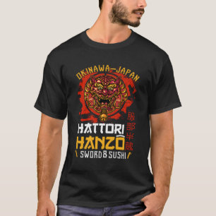 Krieger Krieger Okinawa Japan Tori Hanzo Schwert u T-Shirt