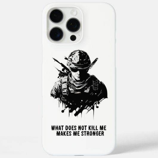 Krieger-Mentalität-Soldat-Handyhülle Case-Mate iPhone Hülle (Rückseite)