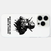 Krieger-Mentalität-Soldat-Handyhülle Case-Mate iPhone Hülle (Rückseite (Horizontal))