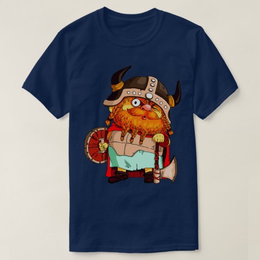 Krieger mit Bart T-Shirt (Design vorne)