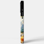 Krieger mit Bison. Case-Mate iPhone Hülle (Rückseite / Links)