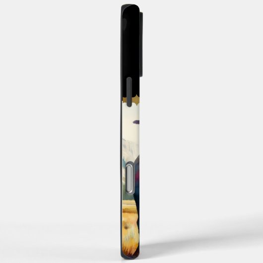 Krieger mit Bison. Case-Mate iPhone Hülle (Rückseite / Rechts)