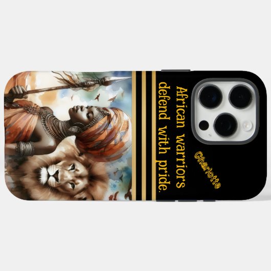 Krieger mit Löwenkraft Case-Mate iPhone Hülle (Rückseite (Horizontal))