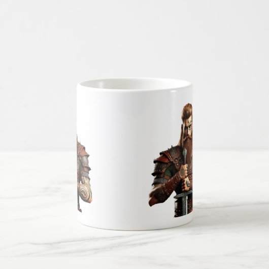 Krieger mit Schwert Kaffeetasse (Mittel)