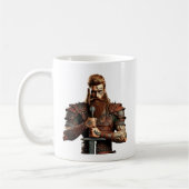 Krieger mit Schwert Kaffeetasse (Links)