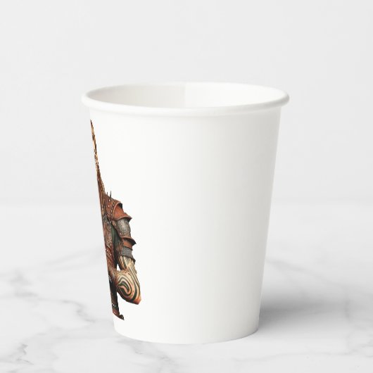 Krieger mit Schwert Pappbecher (Links)