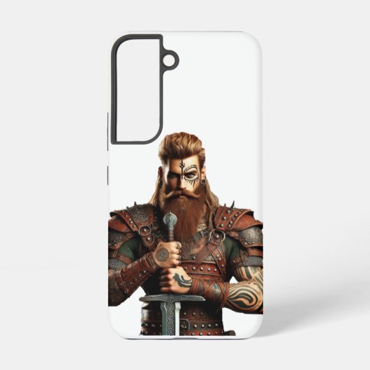 Krieger mit Schwert Samsung Galaxy Hülle (Rückseite)