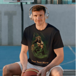 Krieger mit Trishul-Waffen-T - Shirt