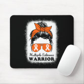 Krieger Multiple Sklerose Awareness Messy Bun Mama Mousepad (Mit Mouse)