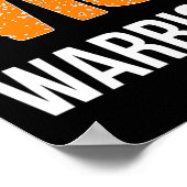 Krieger-Multiple-Sklerose-Bewusstsein Poster (Ecke)