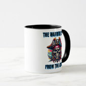 Krieger-Piratenschädel: Tag der Toten Tasse (VorderseiteRechts)