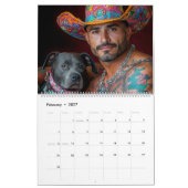 Krieger & Pitbull-Hunde-Helden Kalender (Feb 2027)