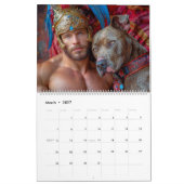 Krieger & Pitbull-Hunde-Helden Kalender (Mär 2027)