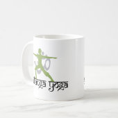 Krieger-Pose Ashtanga Yoga-Geschenk Kaffeetasse (Vorderseite Links)
